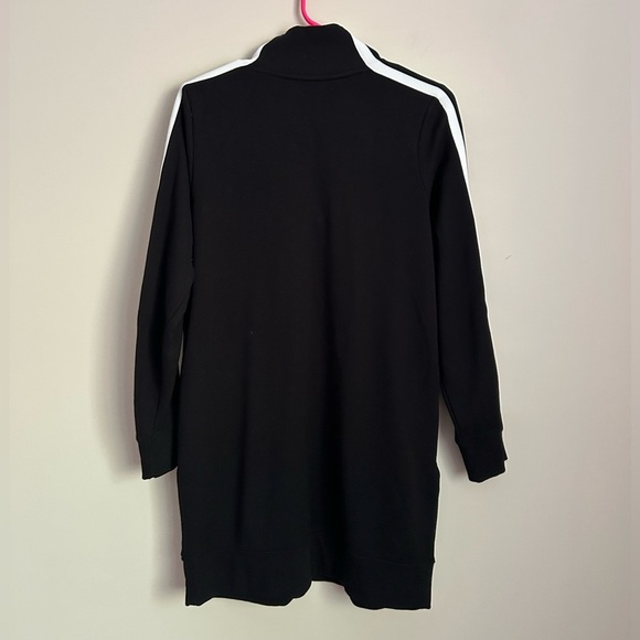 Athleta Circa Track Sweatshirt Dress 2.0 in Black Size Medium Petite - Picture 7 of 7